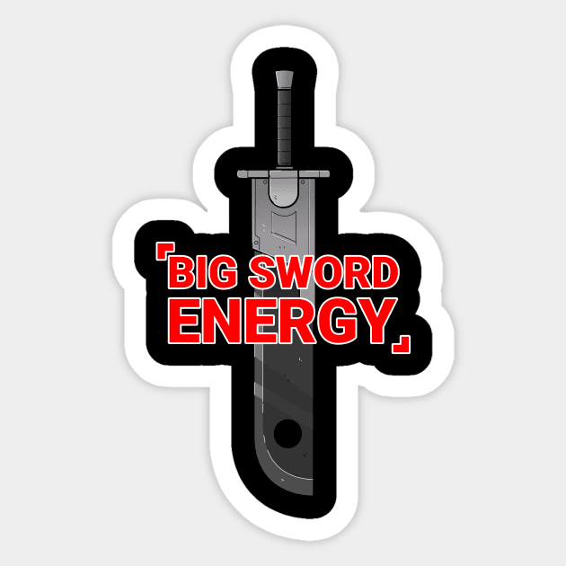 Big Sword Energy Sticker by Cosfamous The Musical Wardrobe Closet